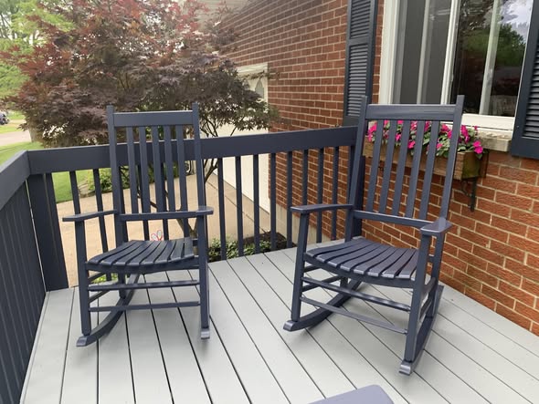 Repainted deck and railing by Traditions